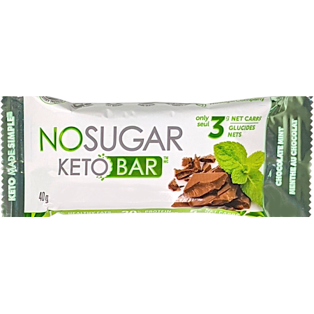 No Sugar Keto Bar - Chocolate Mint